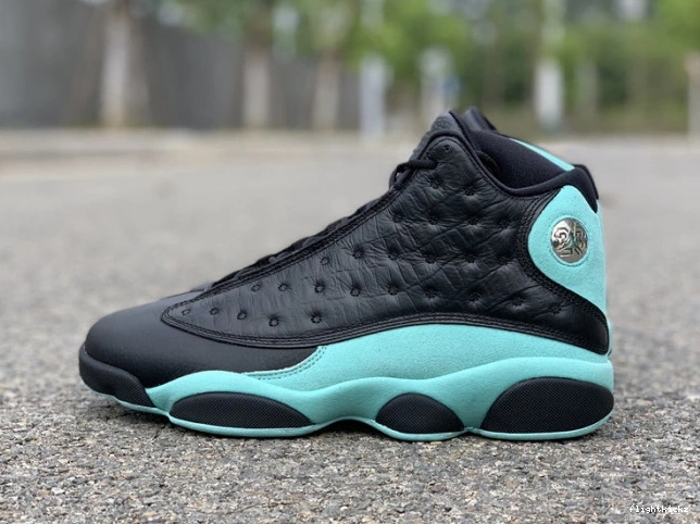 Island Green Retro 414571-030 Air 13 Black Jordan 0306